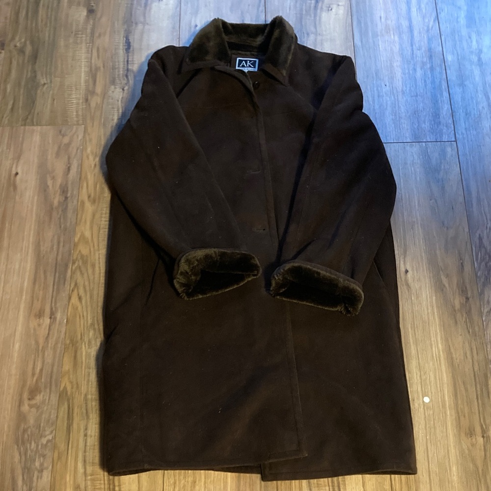 Anne Klein Winter Coat DkBrn Med